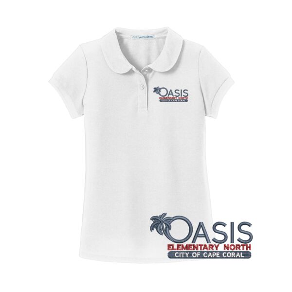 Oasis Elementary North School | Youth Girls Cotton Uniform Polo Thumbnail