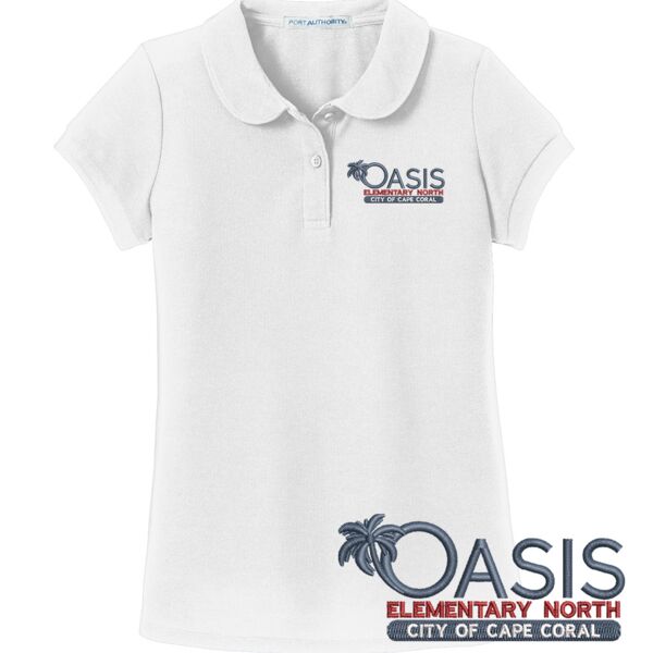 Oasis Elementary North School | Youth Girls Cotton Uniform Polo Thumbnail