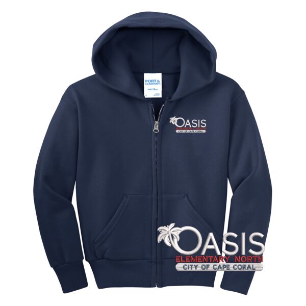 Oasis Elementary North School | Youth Uniform Full-zip Jacket Thumbnail