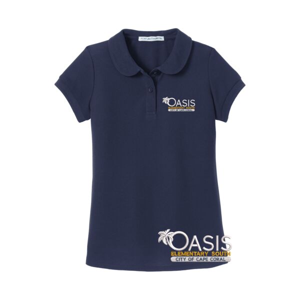 Oasis Elementary South School | Youth Girls Cotton Uniform Polo Thumbnail