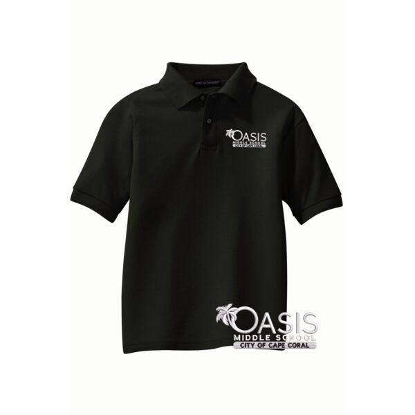 Oasis Middle School | Youth Cotton Uniform Polo Thumbnail